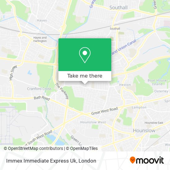 Immex Immediate Express Uk map