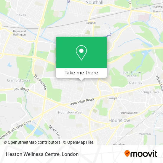 Heston Wellness Centre map