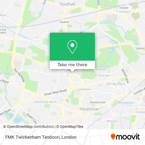 FMK Twickenham Tandoori map