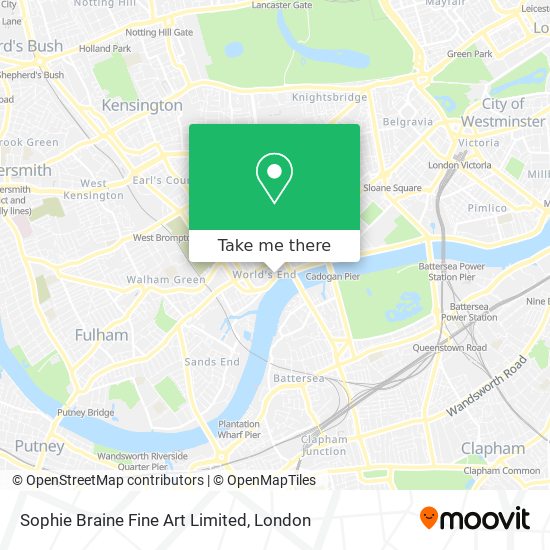 Sophie Braine Fine Art Limited map