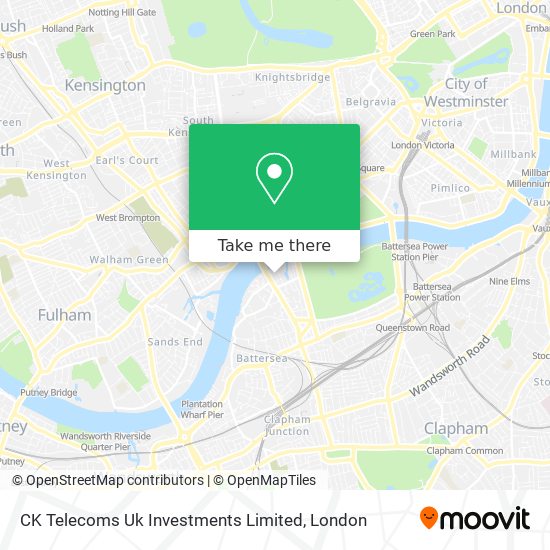 CK Telecoms Uk Investments Limited map