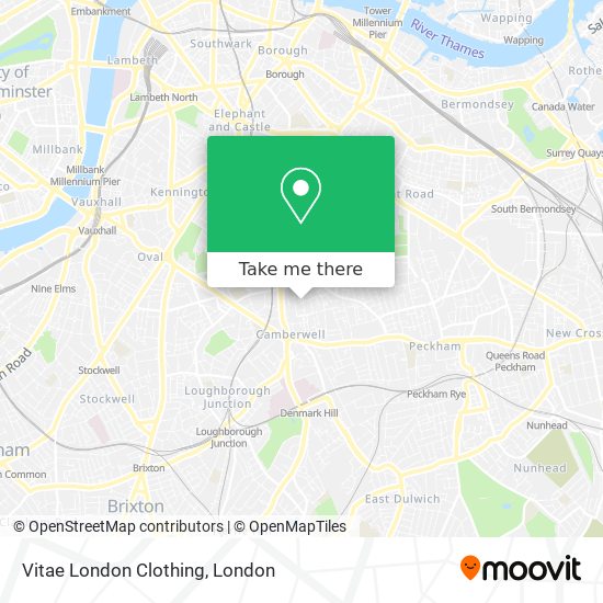 Vitae London Clothing map