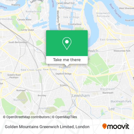 Golden Mountains Greenwich Limited map