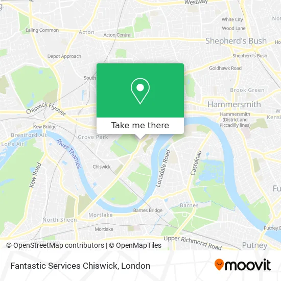 Fantastic Services Chiswick map