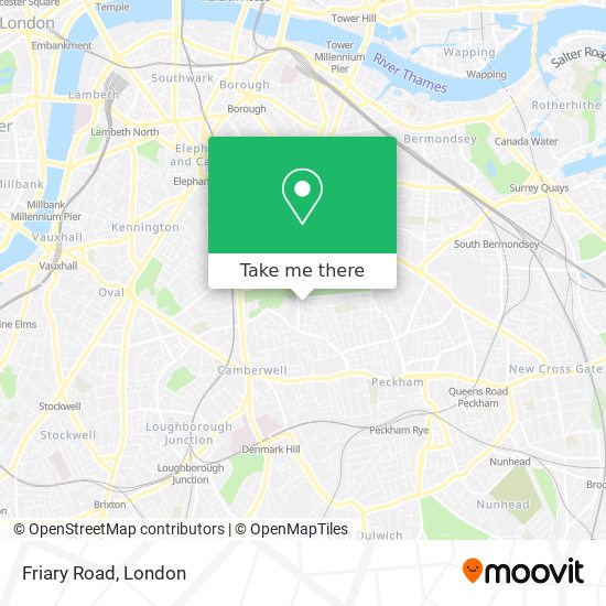 Friary Road map