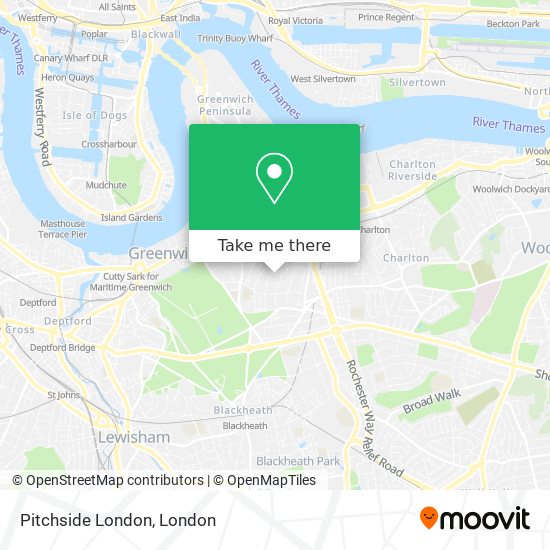 Pitchside London map