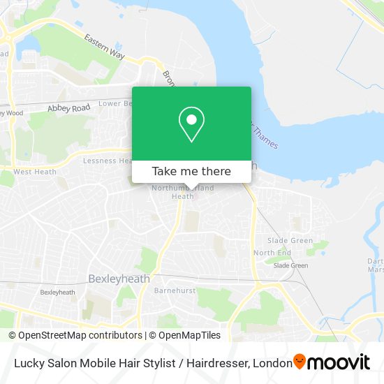 Lucky Salon Mobile Hair Stylist / Hairdresser map