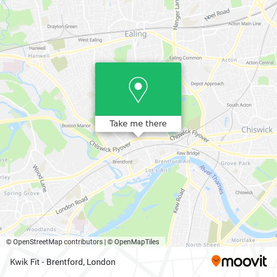 Kwik Fit - Brentford map