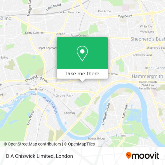 D A Chiswick Limited map