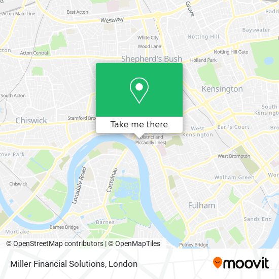 Miller Financial Solutions map
