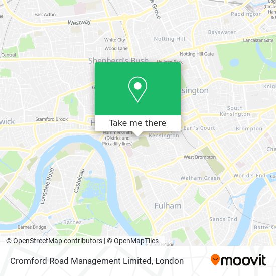 Cromford Road Management Limited map