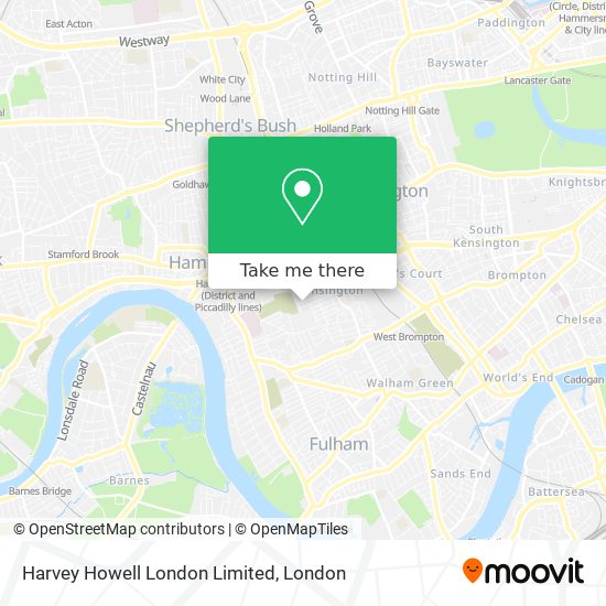 Harvey Howell London Limited map