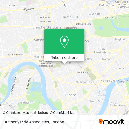 Anthony Pirie Associates map