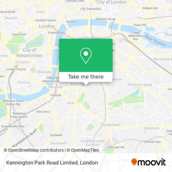 Kennington Park Road Limited map