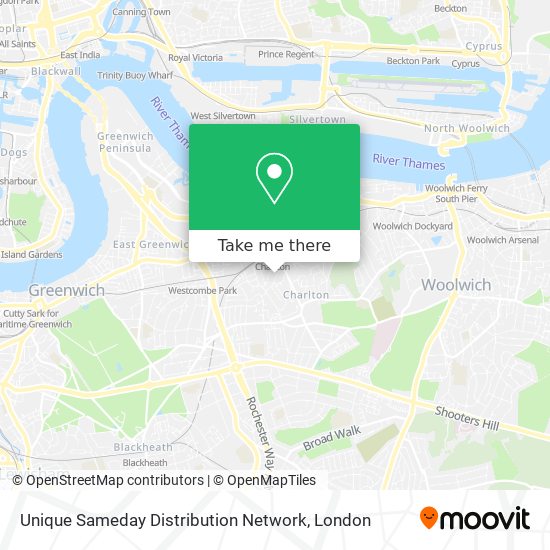 Unique Sameday Distribution Network map