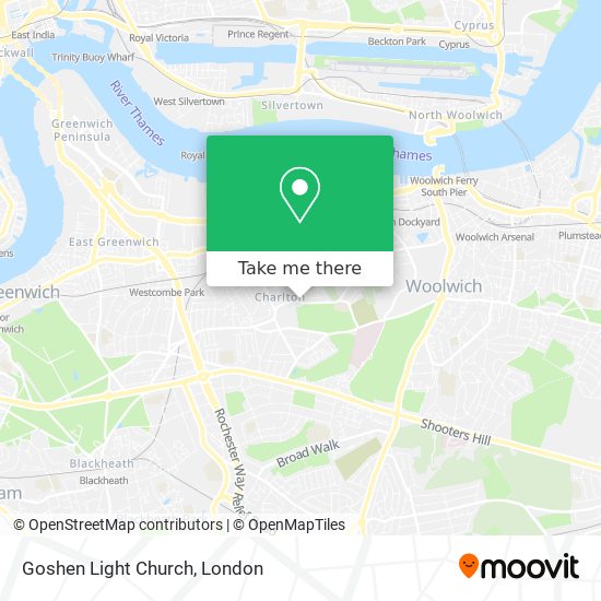 Goshen Light Church map