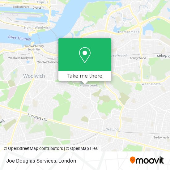 Joe Douglas Services map