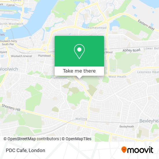 PDC Cafe map