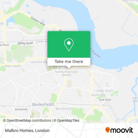 Malbro Homes map