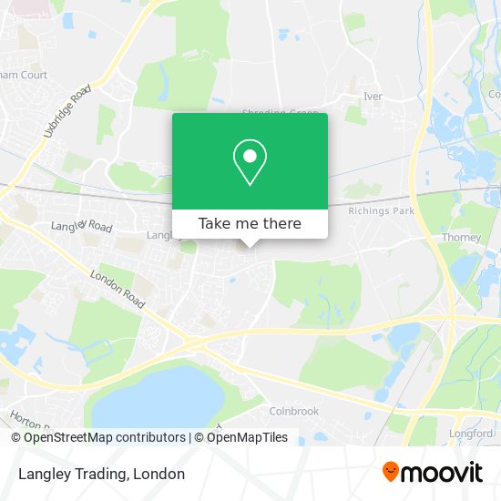 Langley Trading map