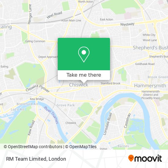 RM Team Limited map