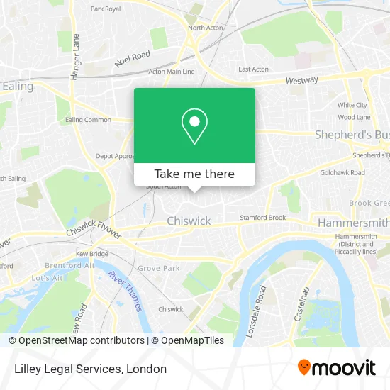 Lilley Legal Services map