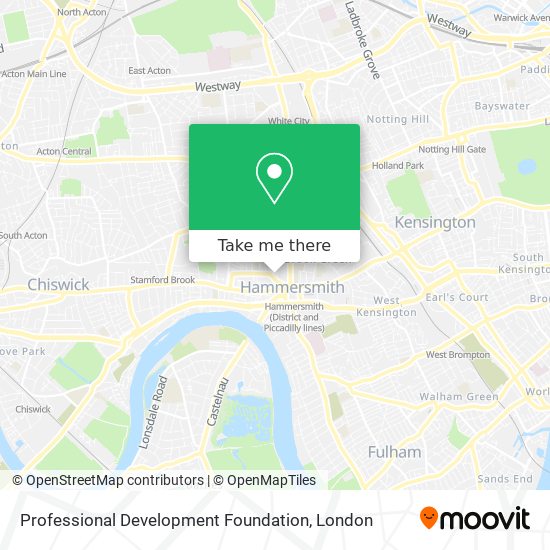Professional Development Foundation map