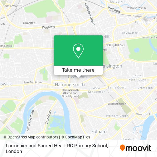 Larmenier and Sacred Heart RC Primary School map