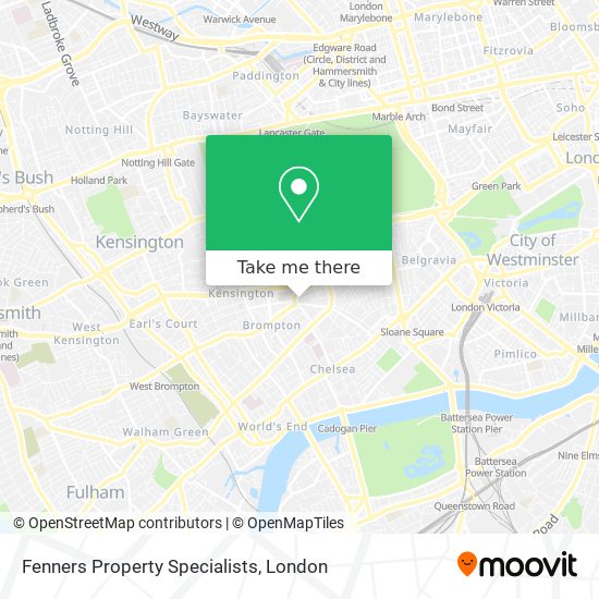 Fenners Property Specialists map