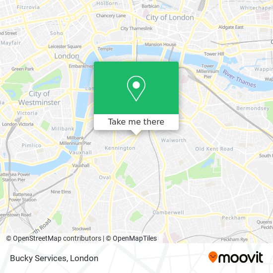 Bucky Services map