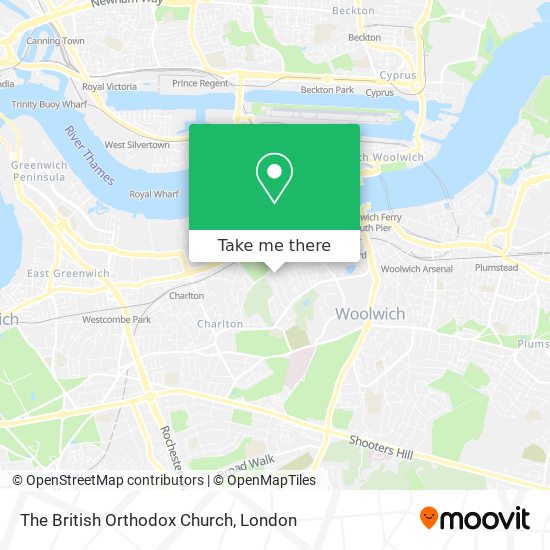 The British Orthodox Church map