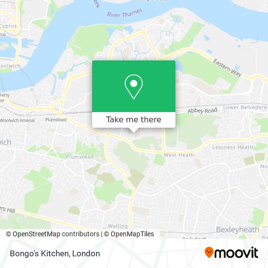 Bongo's Kitchen map