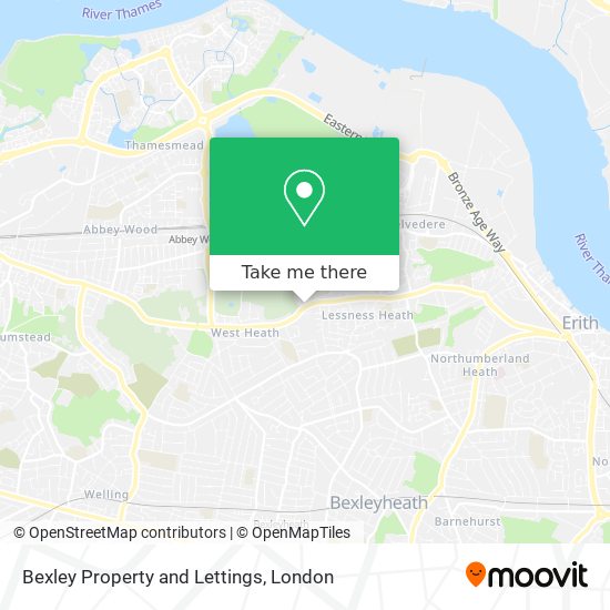 Bexley Property and Lettings map