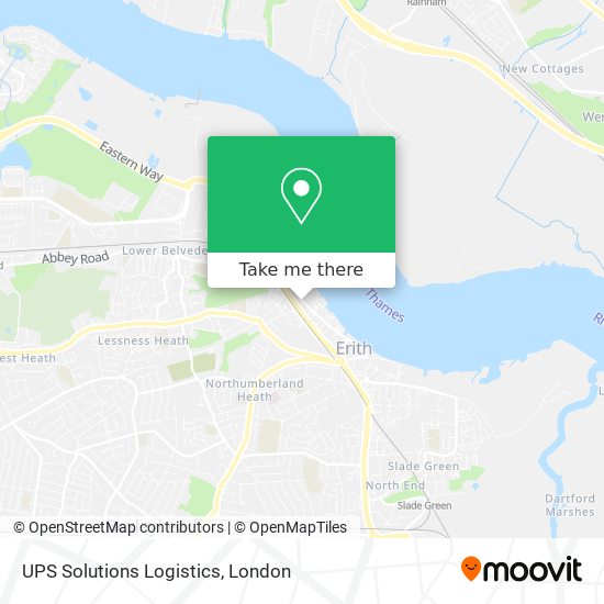UPS Solutions Logistics map