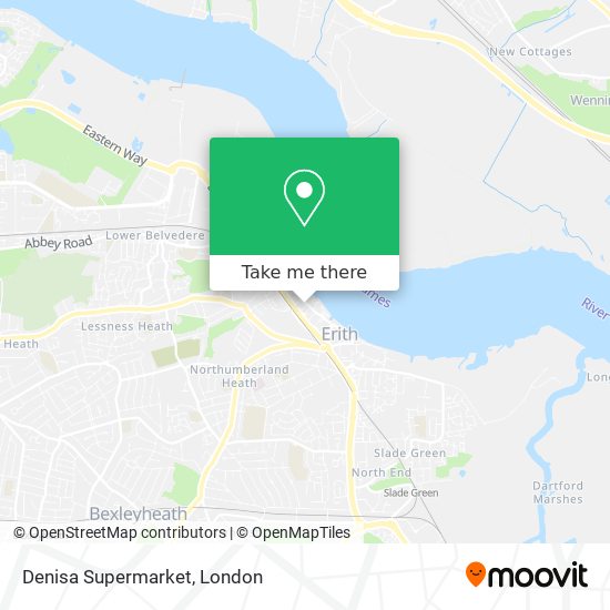 Denisa Supermarket map