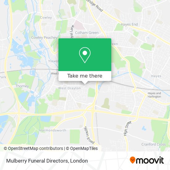 Mulberry Funeral Directors map
