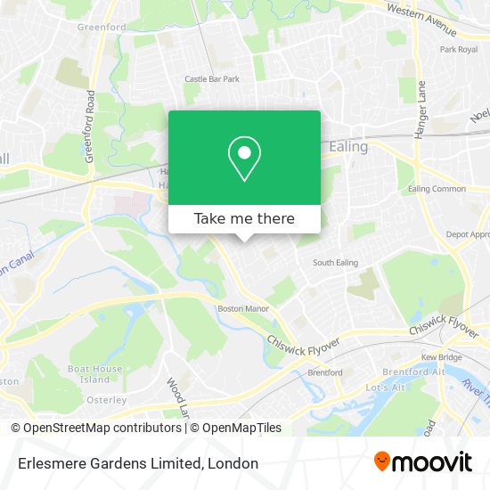 Erlesmere Gardens Limited map