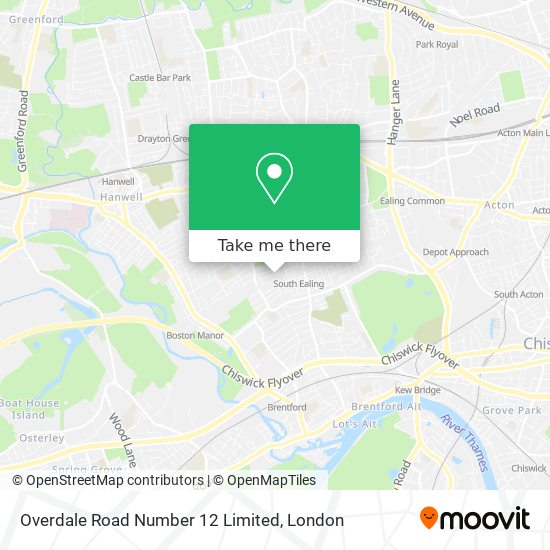 Overdale Road Number 12 Limited map
