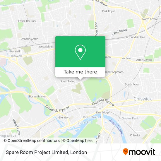 Spare Room Project Limited map