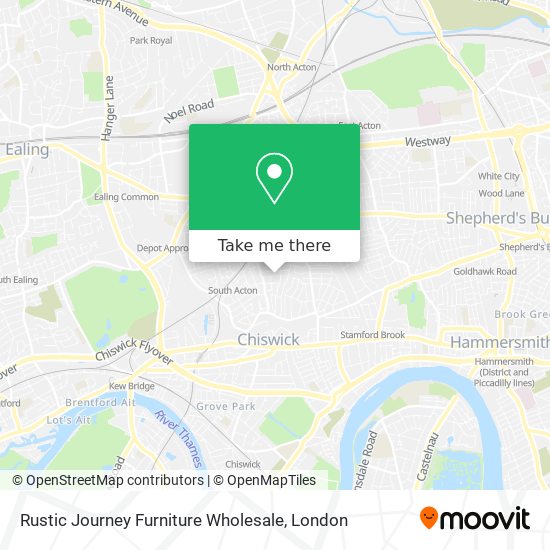 Rustic Journey Furniture Wholesale map