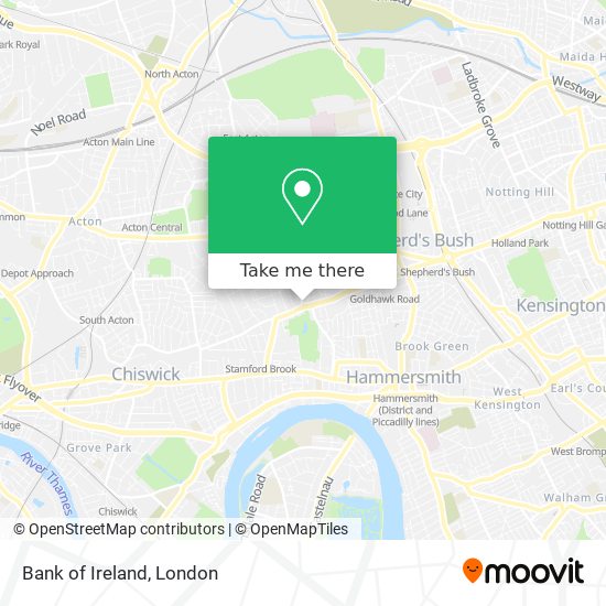 Bank of Ireland map