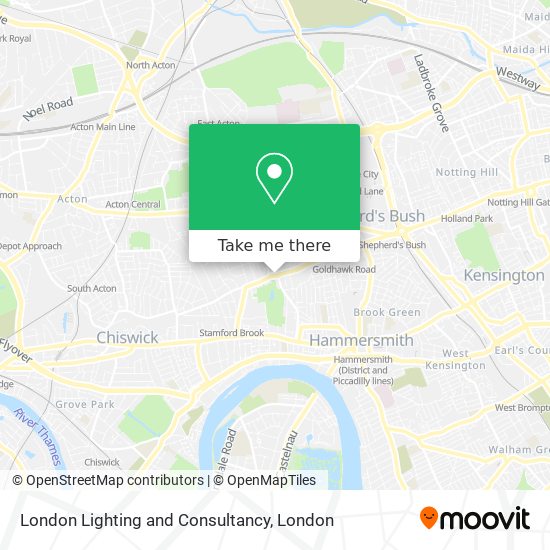 London Lighting and Consultancy map