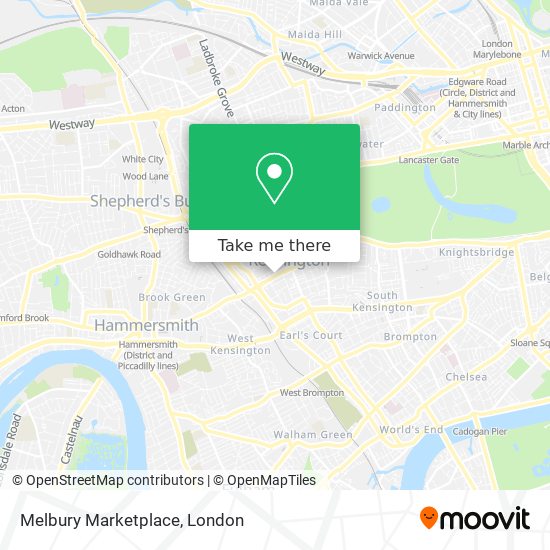 Melbury Marketplace map