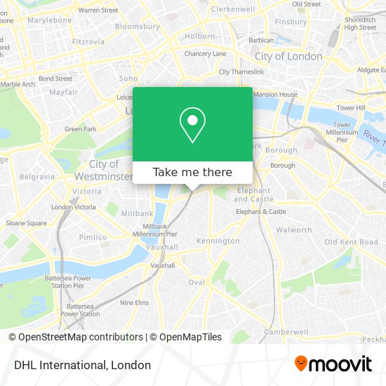 DHL International map