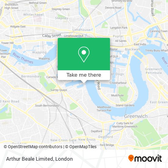 Arthur Beale Limited map
