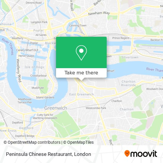 Peninsula Chinese Restaurant map