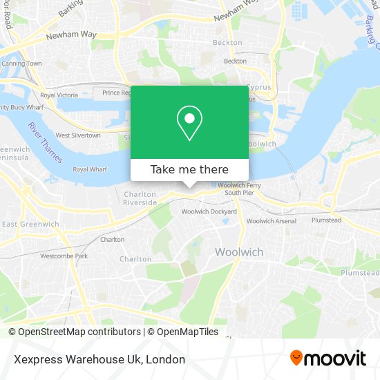 Xexpress Warehouse Uk map