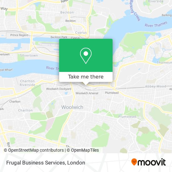 Frugal Business Services map