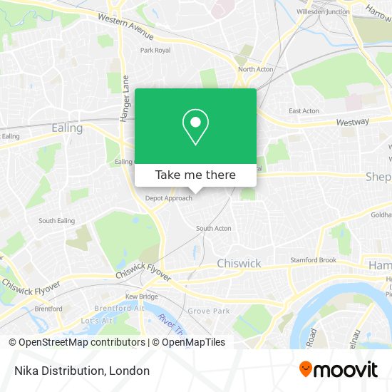 Nika Distribution map