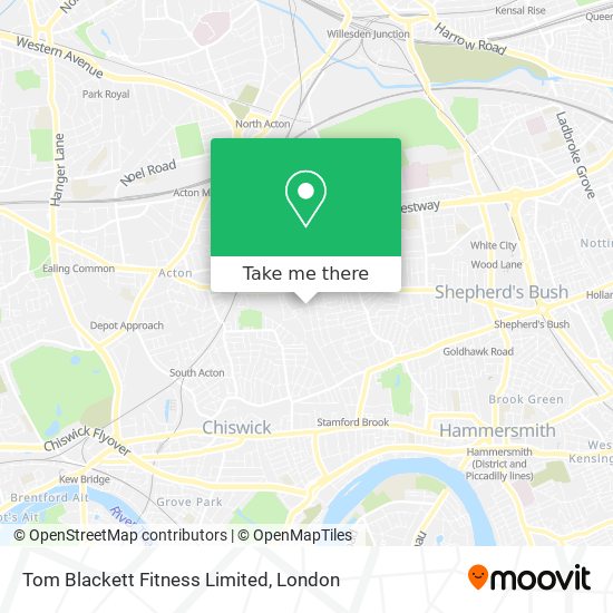 Tom Blackett Fitness Limited map